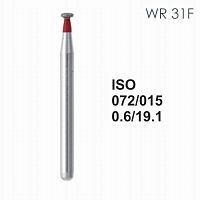 Бор алмазный MANI WR-31F по ISO 072, колесо ,015 х 0.6 х 19.1 мм, зернистость F, 5 штук