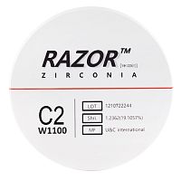 Диск циркониевый Razor 1100, размер 95х25мм, оттенок C2, однослойный