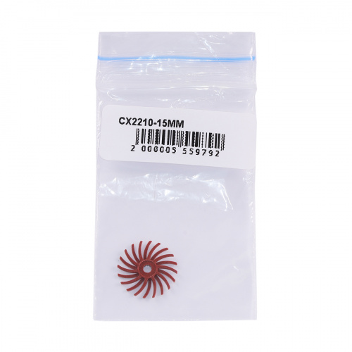 Диск спиральный полировочный полимерный Sheshan Brush CX2210-15MM, красный, диаметр 15 мм,1 шт. от Атридент фото 4