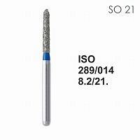 Бор алмазный MANI SO-21 по ISO 289, пламя ,014 х 8.2 х 21.8 мм, зернистость S, 5 штук от Атридент