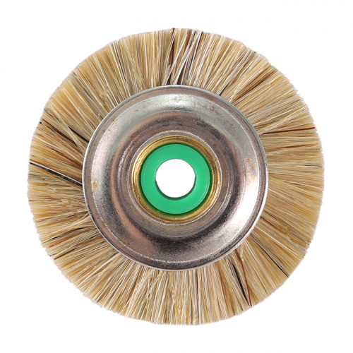 Щётка для шлифмотора Sheshan Brush, натуральная щетина, белая жесткая, диаметр 4,2см, 72шт. от Атридент фото 3