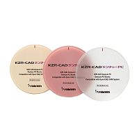 Диск из поликарбоната KZR-CAD Denture PC, оттенок Clear, размеры 98,5х30мм. YAMAKIN (Япония)