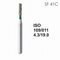 Бор алмазный MANI SF-41C по ISO 109, цилиндр ,011 х 4.3 х 19.0 мм, зернистость C, 5 штук