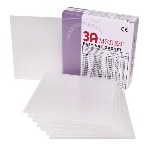 Пластины EV Gasket Splint 020 (127*127*0,5мм) 40шт., квадратные, для изготовления ортодонтических ши