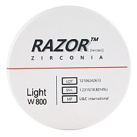 Диск циркониевый Razor 800, размер 98х16мм, оттенок Light, однослойный