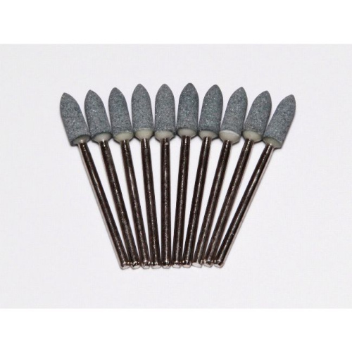 Камень силикон-карбидный для обработки керамики и металлов, 5*17мм, MEDIUM, 10шт Камень силикон-карбидный для обработки керамики и металлов, 5*17мм, MEDIUM, 10шт от Атридент