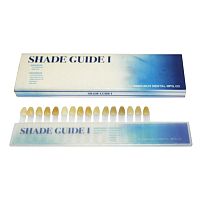 Расцветка Shade Guide I-NEW для двухслойных акриловых зубов - 17 цветов, YAMAHACHI (Япония)