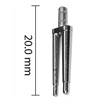 Би-пины SONG YOUNG без втулок Bi-V-Pin тип H никелированные, высота 15 мм, 1шт.