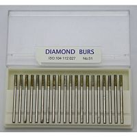 Бор алмазный Lixin Diamond, форма цилиндр, размер 2.7мм, 20шт. от Атридент