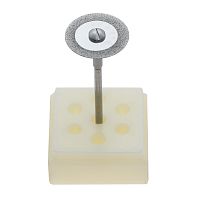 Диск сепарационный алмазный 2-сторонний,средняя зернистость,диаметр рабочей части 19 мм, 1 шт 