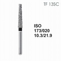 Бор алмазный MANI TF-13SC по ISO 173, конус ,020 х 10.3 х 21.9 мм, зернистость SC, 5 штук
