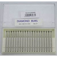 Бор алмазный Lixin Diamond, форма обратный конус, размер 3.3мм, 20шт. от Атридент