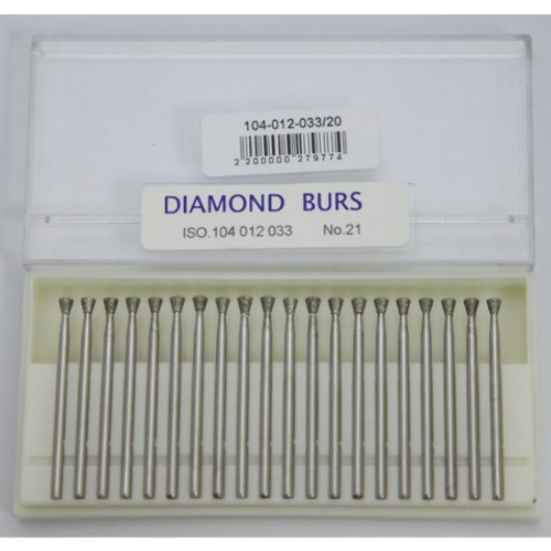 Бор алмазный Lixin Diamond, форма обратный конус, размер 3.3мм, 20шт. от Атридент