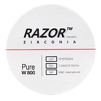 Диск циркониевый Razor 800, размер 98х25мм, оттенок Pure, однослойный