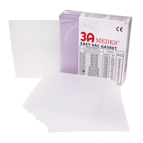 Пластины для капп мягкие EV Gasket Bleaching 080, квадратные, 2 мм. от Атридент фото 2