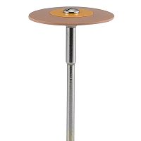 Полир силиконовый с добавлением алмаза для обработки циркона диск-''колесо'' D-26мм,H-2мм,FINE, 1 шт