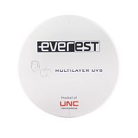 Диск циркониевый Everest Multilayer UVS, размер 98х18 мм, цвет A1, многослойный, для ускоренной синтеризации за 40 минут