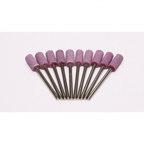 Карборундовые камни SONG YOUNG розовые, оксид алюминия, №50 для прямого наконечника, 10шт. от Атридент фото 2