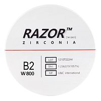 Диск циркониевый Razor 800, размер 98х25мм, оттенок B2, однослойный