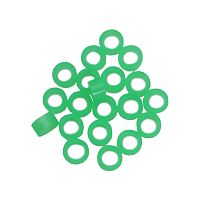 Кольцо силиконовое маркировочное, размер S (диаметр 4мм), зелёное