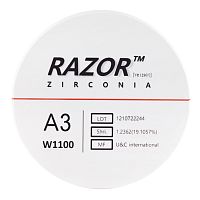 Диск циркониевый Razor 1100, размер 95х25мм, оттенок A3, однослойный