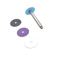 Диски полимерные с добавлением алмазн. пор. д/ обраб. акрила и пластмассы, d 9,5 мм, 100+1 (25х4)