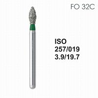 Бор алмазный MANI FO-32C по ISO 257, почка ,019 х 3.9 х 19.7 мм, зернистость C, 5 штук