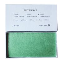 Восковые пластины литейные, грубое рифление, толщина 0,35мм, 15шт.