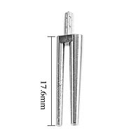 Би-пины SONG YOUNG без втулок Bi--Pin никелированные, высота 17.6 мм, 1000 шт.