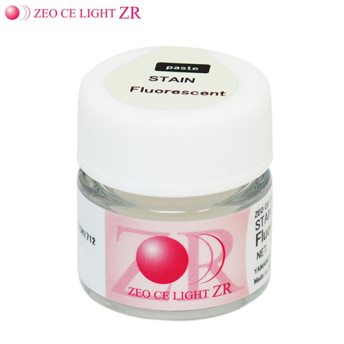 Краситель ZEO CE LIGHT ZR Stain Fluorescent (флуоресцентный), паста 3.5гдля оксида циркония и керами от Атридент