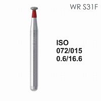 Бор алмазный MANI WR-S31F по ISO 072, колесо ,015 х 0.6 х 16.6 мм, зернистость F, 5 штук от Атридент