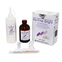 Пластмасса Re-Fine Bright самотвердеющая (3 минуты), цвет A3.5, набор 250 г + 260 мл. от Атридент