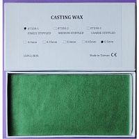 Восковые пластины литейные, тонкое рифление, толщина 0,5мм, 15шт.