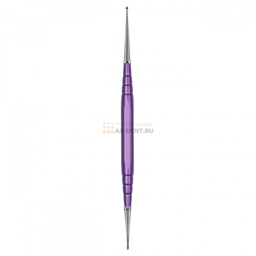 Инструмент моделировочный для воска ручка фиолетовая, насадки (C1,C2)  фото 7