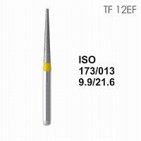 Бор алмазный MANI TF-12EF по ISO 173, конус ,013 х 9.9 х 21.6 мм, зернистость EF, 5 штук