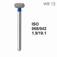 Бор алмазный MANI WR-13 по ISO 068, колесо ,042 х 1.6 х 19.1 мм, зернистость S, 5 штук от Атридент