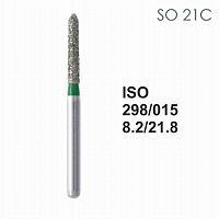 Бор алмазный MANI SO-21C по ISO 298, торпеда ,015 х 8,2 х 21.8 мм, зернистость C, 5 штук