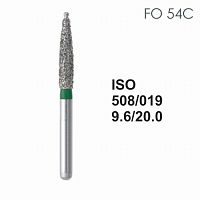 Бор алмазный MANI FO-54C по ISO 508, пламя ,019 х 9.6 х 20.0 мм, зернистость C, 5 штук от Атридент