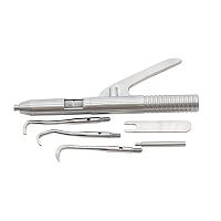 Коронкосниматель пружинного типа с регулиров.силы удара и 3-мя насад, 1шт.RONGXIANG DENTAL (Китай) 