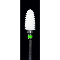 Фреза ATRI керамическая F060BSTC CE, конус закругленный, 6мм, прямая насечка, крупная абразивность, 1 шт