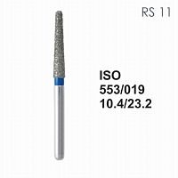 Бор алмазный MANI RS-11 по ISO 553, конус ,019 х 10.4 х 23.3 мм, зернистость S, 5 штук