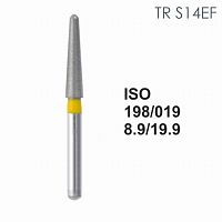 Бор алмазный MANI TR-S14EF по ISO 198, конус ,019 х 8.9 х 19.9 мм, зернистость EF, 5 штук от Атридент