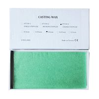 Восковые пластины литейные, грубое рифление, толщина 0,4мм, 15шт.