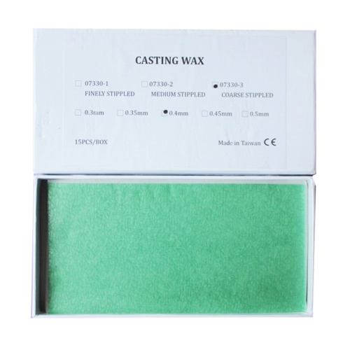 Восковые пластины литейные, грубое рифление, толщина 0,4мм, 15шт. от Атридент