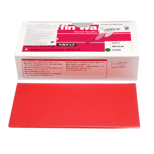 Воск базисный в пластинах PARAFFIN WAX (170*85*1,4 мм) Hard, розовый, 500 г. YAMAHACHI (Япония) от Атридент
