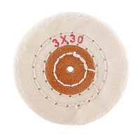 Круг полировочный для шлифмотора  бязевый белый Sheshan Brush, диаметр 3 дюйма, 30 слоёв, 1шт.