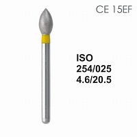 Бор алмазный MANI CE-15EF по ISO 254, почка ,025 х 4.6 х 20.5 мм, зернистость EF, 5 штук от Атридент