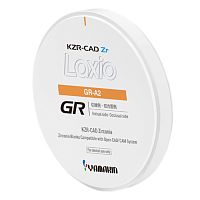 Диск KZR-CAZ Zr Laxio GR из диоксида циркония пятислойный, 98.5x14мм,оттенок A2. YAMAKIN