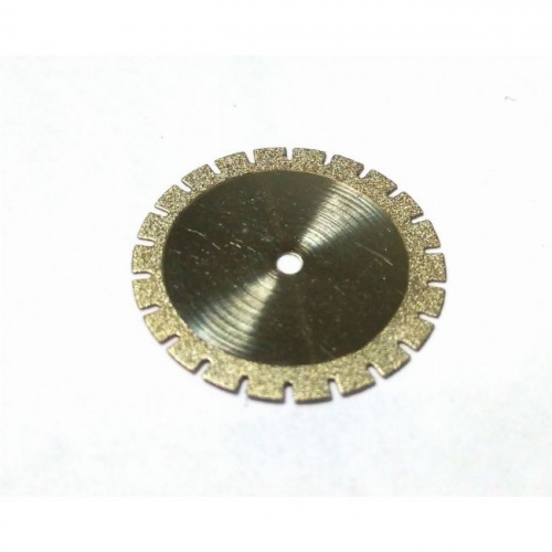 Диск алмазный Lixin Diamond 003-09-019-020 №09, диаметр 19мм, толщина 0.20мм, тонкий, с зубцами, 1шт. от Атридент
