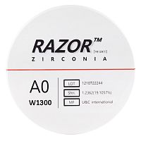 Диск циркониевый Razor 1300, размер 98х25мм, оттенок A0, однослойный